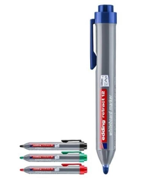 ROTULADOR PIZARRA RETRACTIL EDDING 12 AZUL CONICA 1,5-3MM