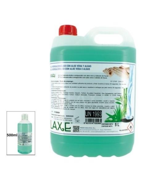 GEL HIDROALCOHOLICO C/ALOE Y ALGAS 5L KARI GRAFOPLAS