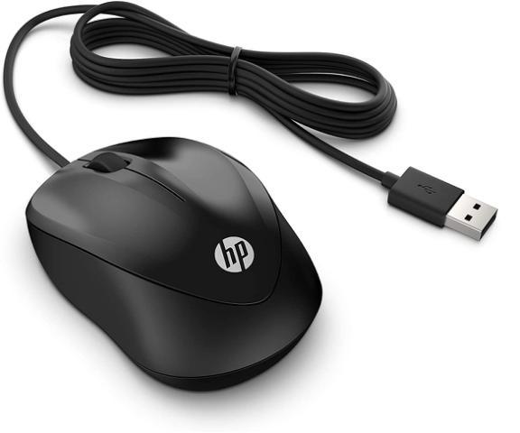 RATÓN CON CABLE HP 1000 NEGRO