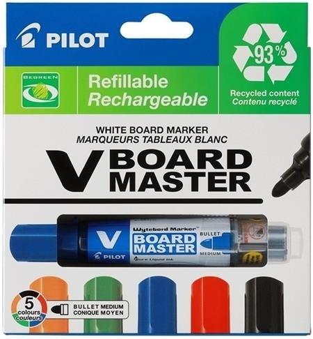 ROTULADORES PIZARRA VBOARD MASTER S 5 UDS. 3,5MM PILOT