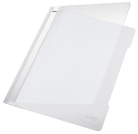 DOSSIERS FASTENER PVC A4 BLANCO CON TARJETERO LEITZ