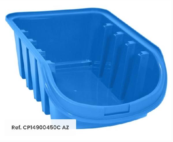 GAVETA DE 20 LITROS APILABLES Y ENCAJABLES MEDIDAS EXTERIORES: 500 X 330 X 190 MM AZUL