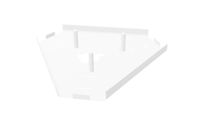 CANAL ELECTRIFICACION TWIST GEN MESA TRIPLE 120º 63x54 BLANCO