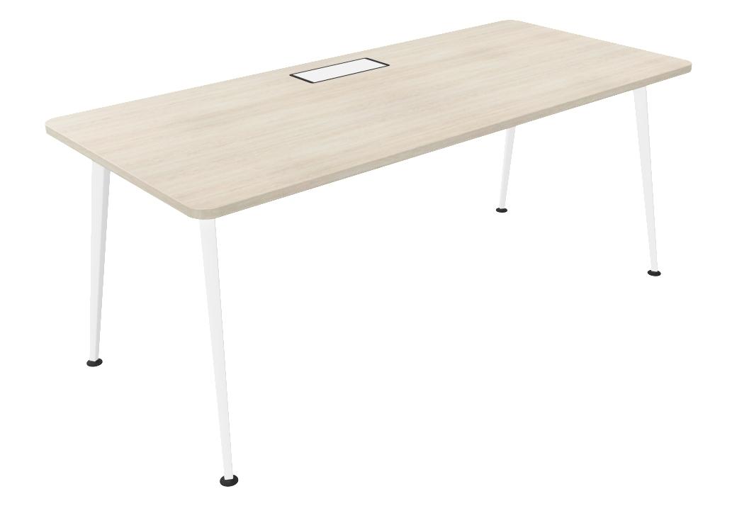 MESA ACTIU TWIST DIRECCION 180x80 BLANCO-ACACIA
