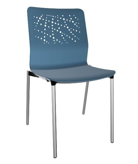 SILLA  ACTIU URBAN 20 MONOBLOK 4 PATAS ALUM AZUL CLARO