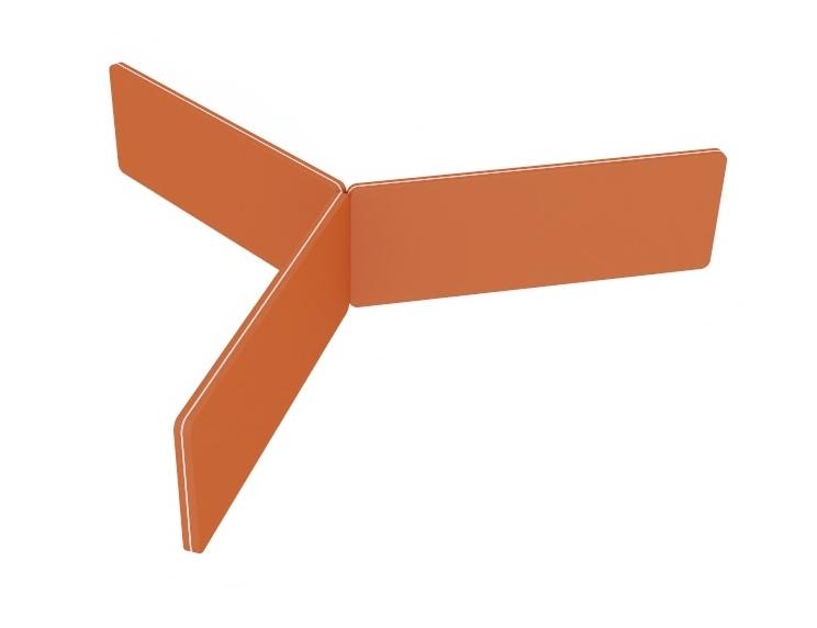 DIVISORIA MESA TRIPLE TWIST GEN 80x28 30MM T81 NARANJA