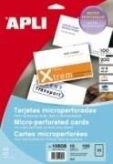 TARJETA VISITA BORDES LISOS 200G. 15H