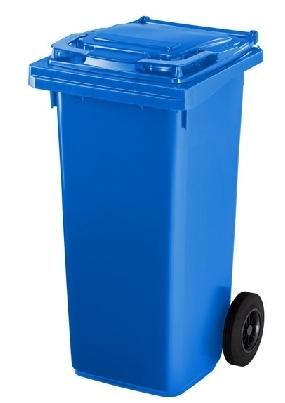 CONTENEDOR PLASTICO AZUL 120 LITRO DOS RUEDAS C/TAPA