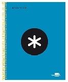CUADERNO SERIE ANTARTIK LISO A5 120H 100G AZUL ESPIRAL 6 BANDAS