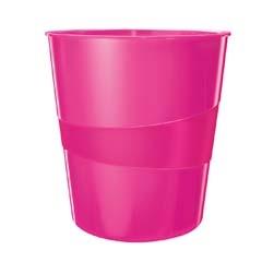 PAPELERA FUCSIA METALIZADA 15 L WOW