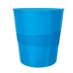 PAPELERA AZUL METALIZADA 15 L WOW
