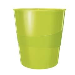 PAPELERA VERDE METALIZADA 15 L  WOW