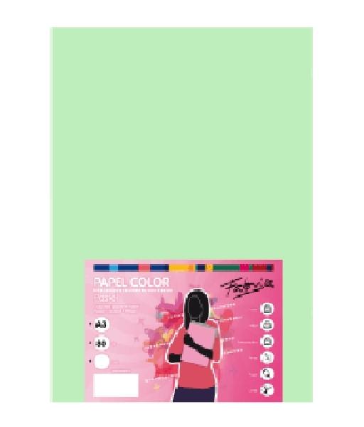 PAQUETE 500H PAPEL COLOR DINA3 80GR FABRISA VERDE CLARO