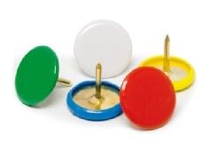 CHINCHETAS COLORES SURTIDAS CJ.100UD FIXO