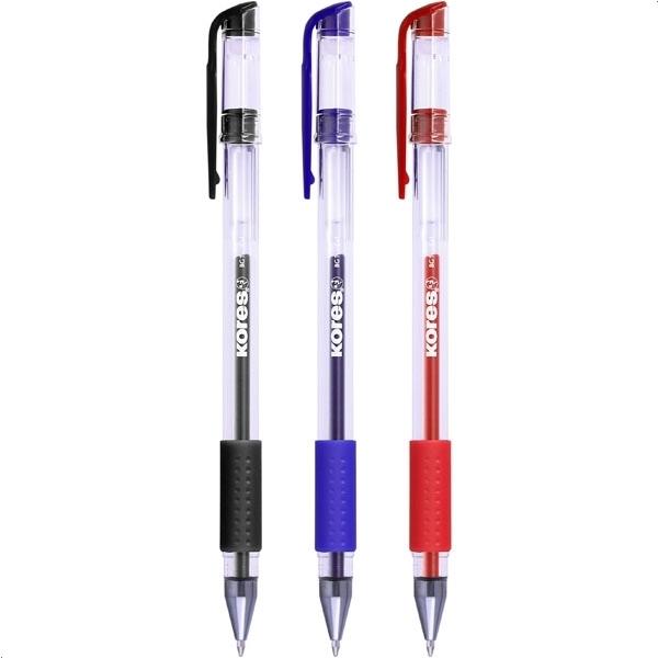 BOLÍGRAFO TINTA GEL KORES BG1 0,7 MM AZUL GRAFOPLAS