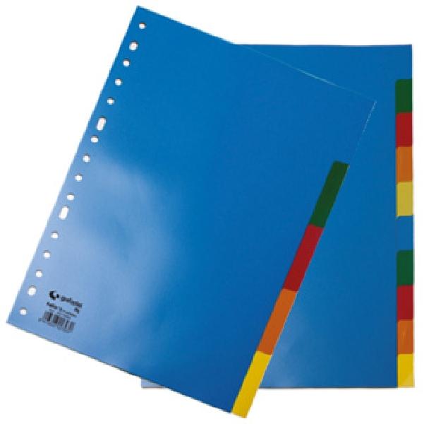 SEPARADORES PPP COLORES GRAFOPLAS DINA4 5PESTAÑAS