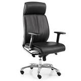 SILLLA EUROMOF MOSCU ALTO CROMADO BR 4D ECOPEIL NEGRA