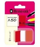 BANDERITAS BISMARK CON DISPENSADOR 2,5X4,4CM ROJO 50UD