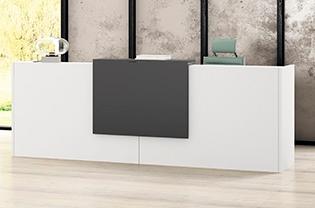 MOSTRADOR SAG PANEL 280 MOD RECTO BLANCO PANEL TI