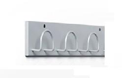PERCHERO PARED METAL 10X41 3 COLGADORES BLANCO SI610B SIE
