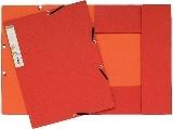 CARPETA EXACOMPTA GOMAS Y SOLAPAS DINA4 ROJO